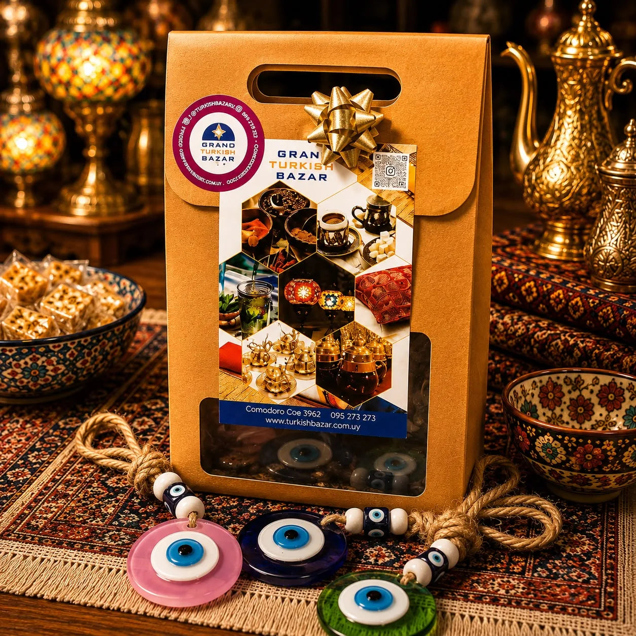Box 10 – Set Protección: Un set inspirado en el tradicional ojo turco, símbolo de protección y buena energía.