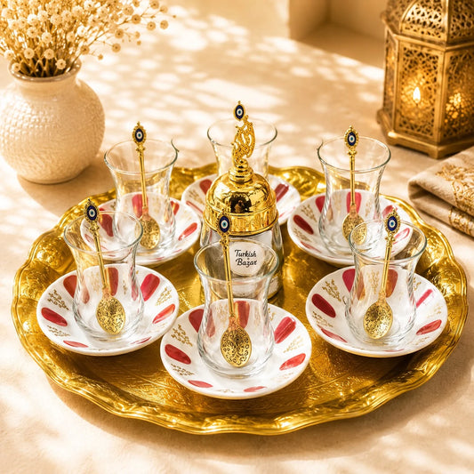Juego de té Imperial Completo; Juego de té Imperial Completo con detalles visibles que realzan su presencia en la mesa o el hogar